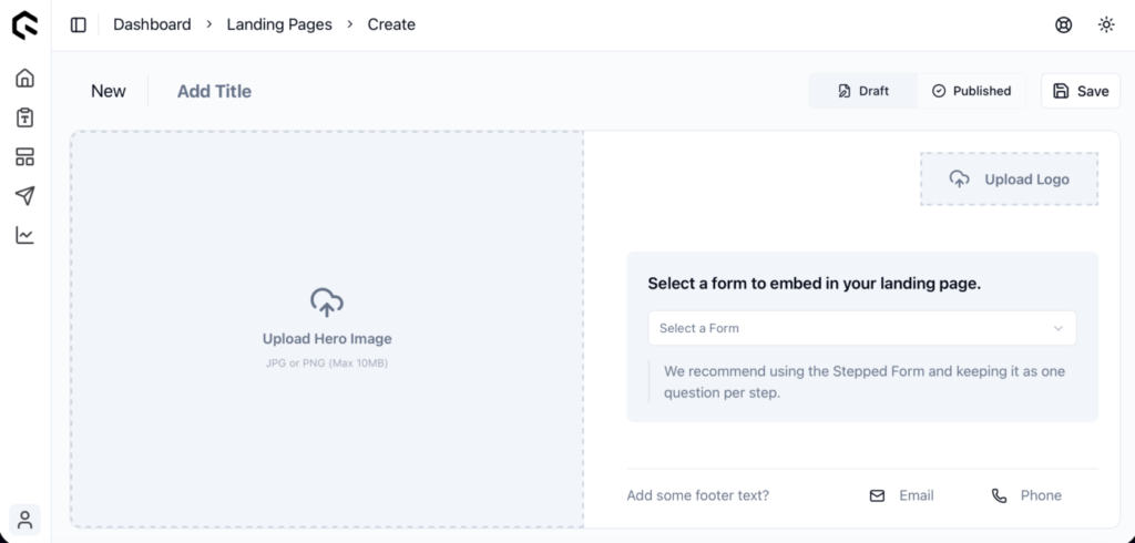 Quotify Landing Page Builder