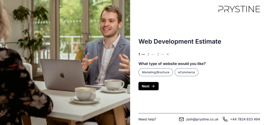 Quotify Landing Page example